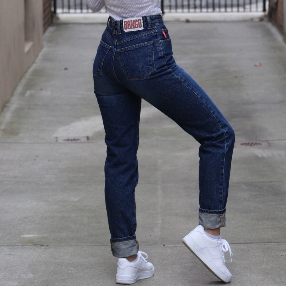 Vintage BONGO mom jeans, darkwash sz24
